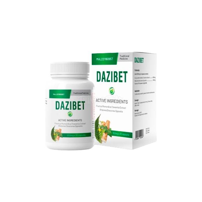 ‣ Dazibet சர்க்கரை அளவை இயல்பாக்குவதற்கான பொருள்